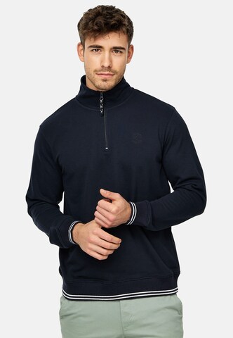 INDICODE JEANS Sweatshirt 'Nate' in Blue: front