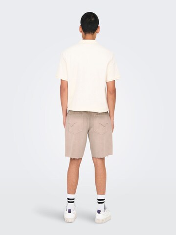 Regular Jean 'ONSEdge' Only & Sons en marron