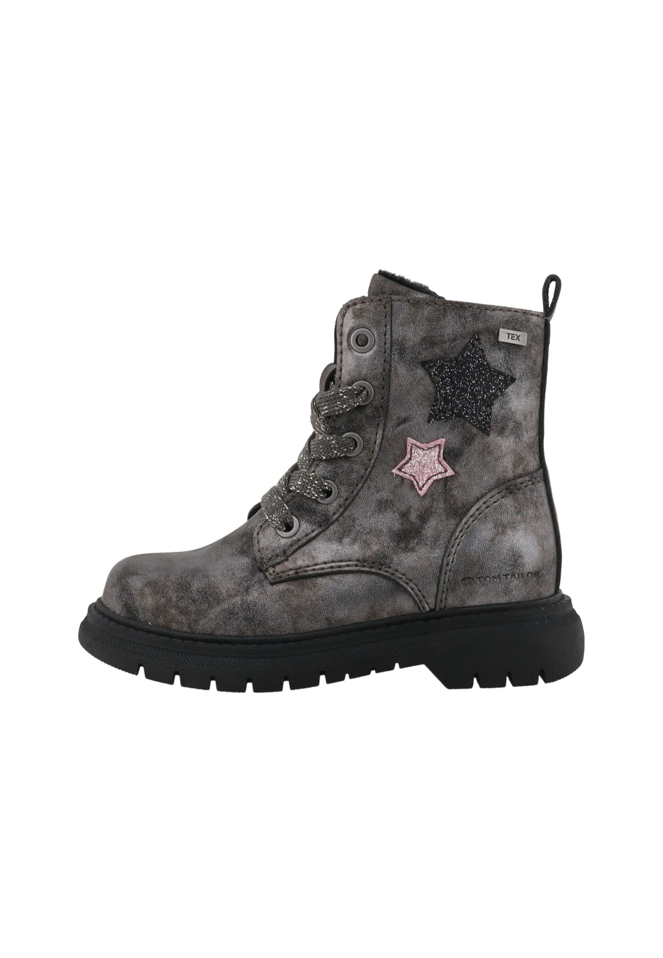 Stivaletto stringato di TOM TAILOR in grigio