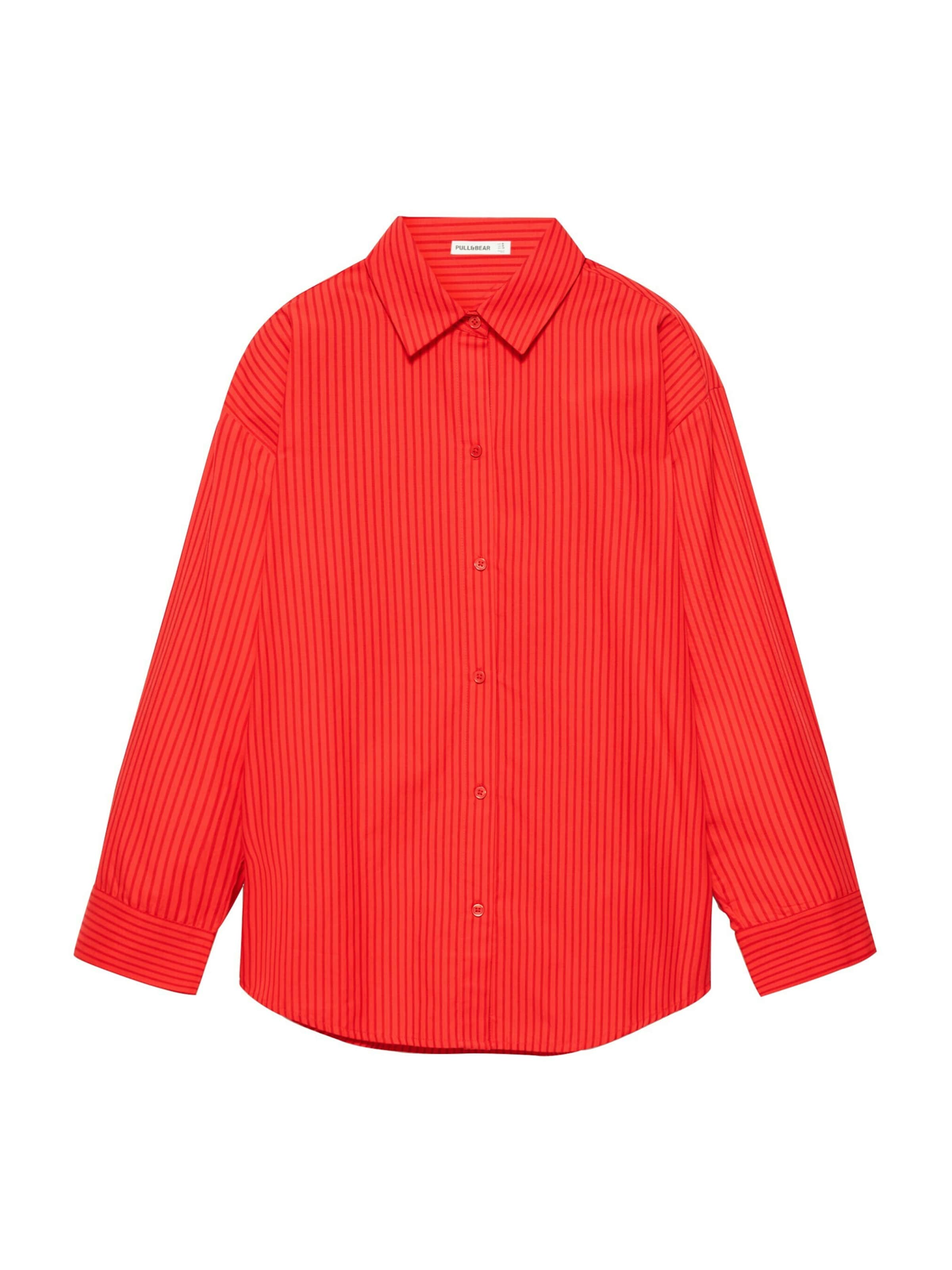 Pull&Bear Chemisier en XS en rouge / rouge foncé, Vue avec produit