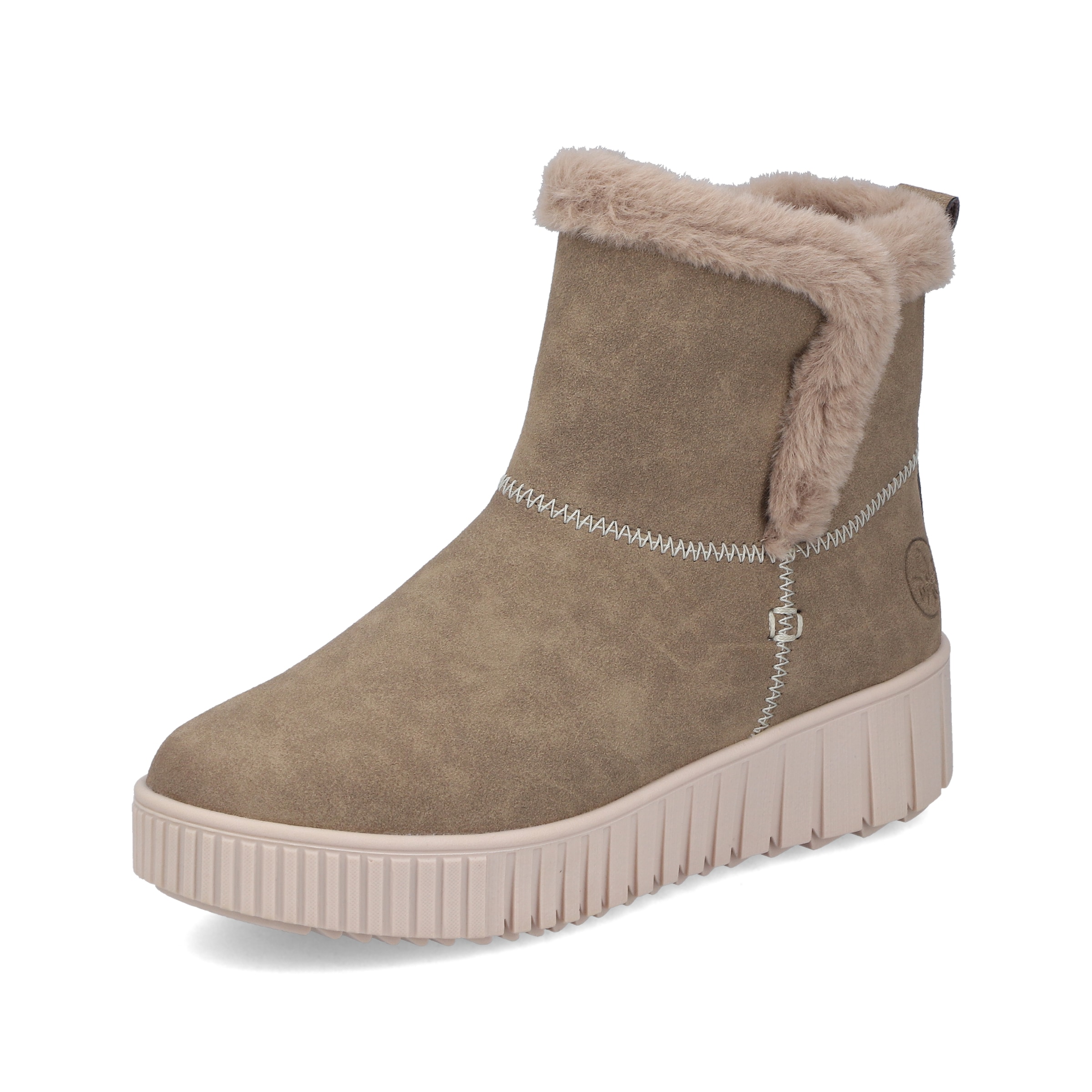 Boots 'Y6152' Rieker en beige : devant