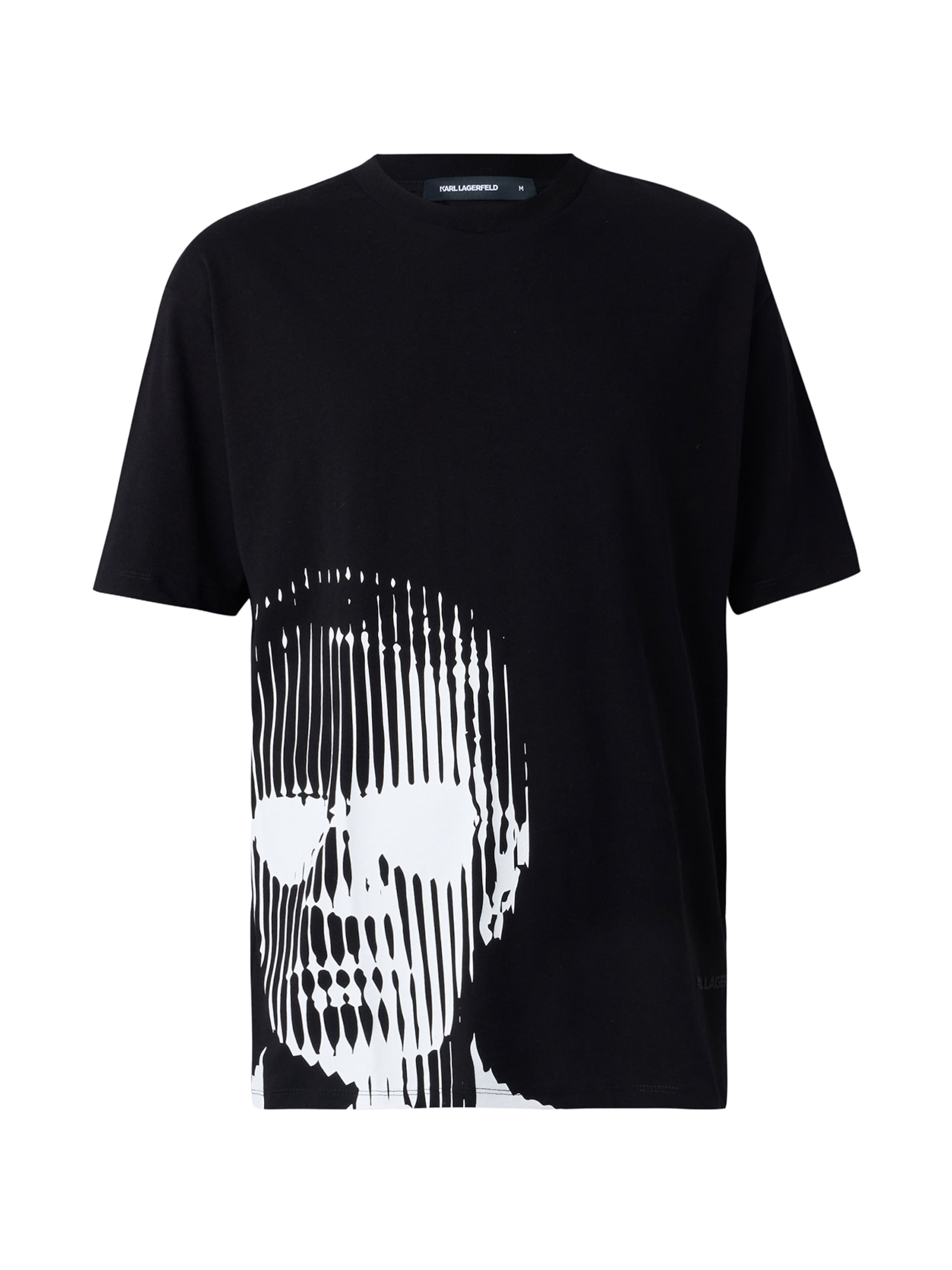 juoda Karl Lagerfeld Marškinėliai: priekis
