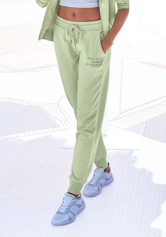 BUFFALO Zúžený Kalhoty – zelená