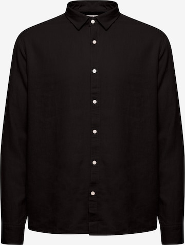 !Solid - Ajuste regular Camisa 'Enea' en negro: frente