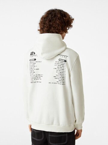 Bershka Sweatshirt in Weiß