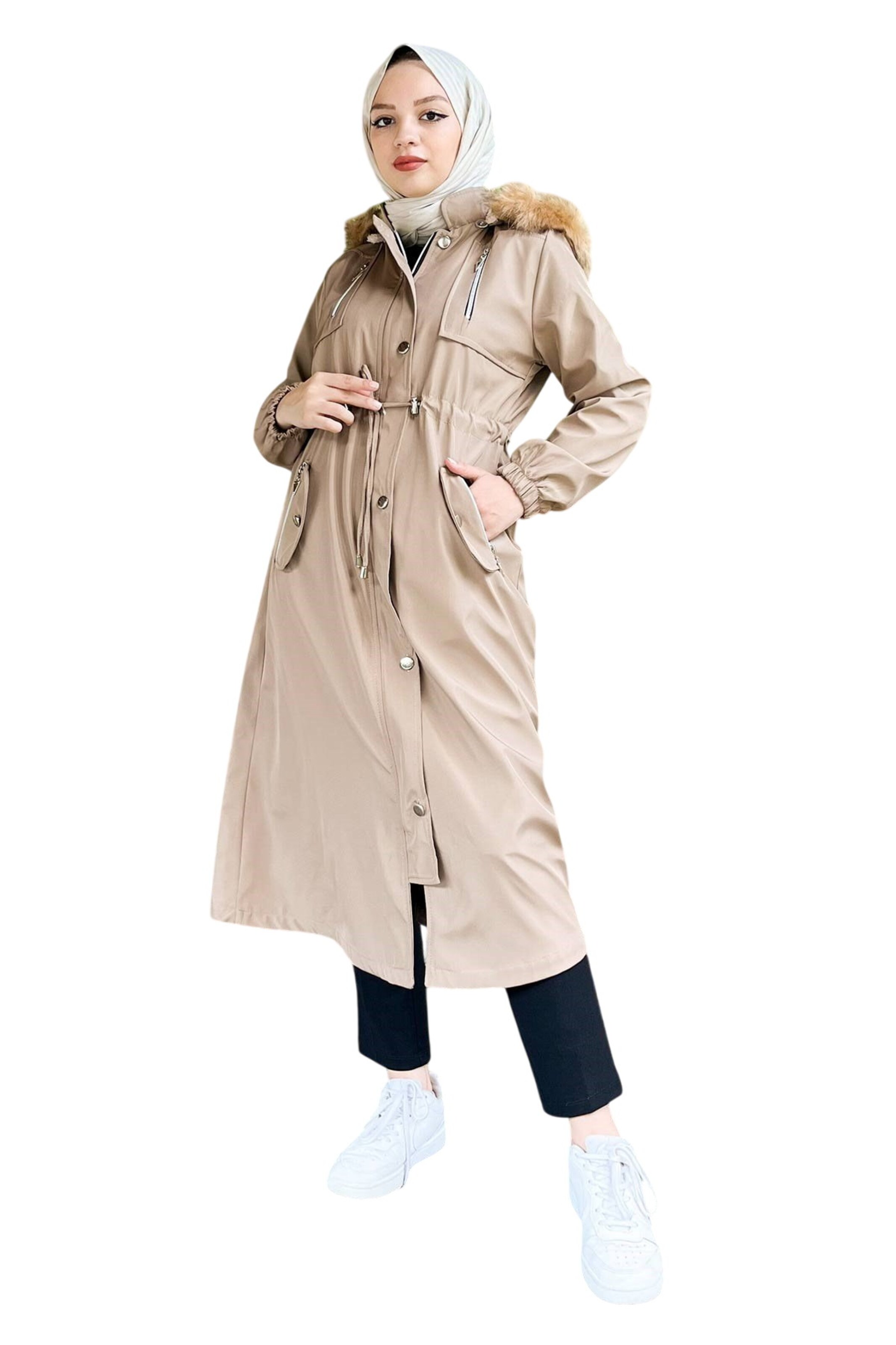 MODAMIHRAM Parka in Beige: Vorderseite