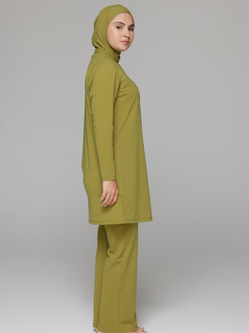 SIYA Swimwear High neck Badpak 'South - Covered' in Groen