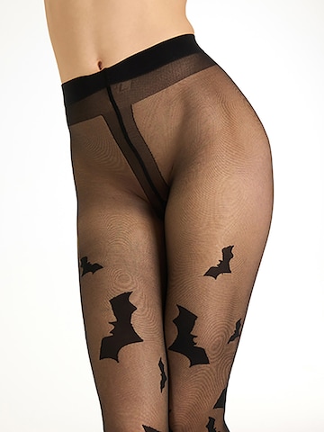 camano Fijne panty 'Halloween' in Zwart