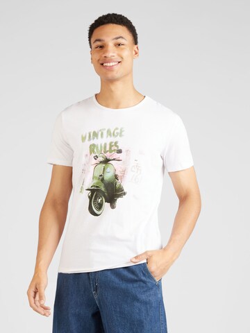 T-Shirt 'MT ROLLER' Key Largo en blanc : devant