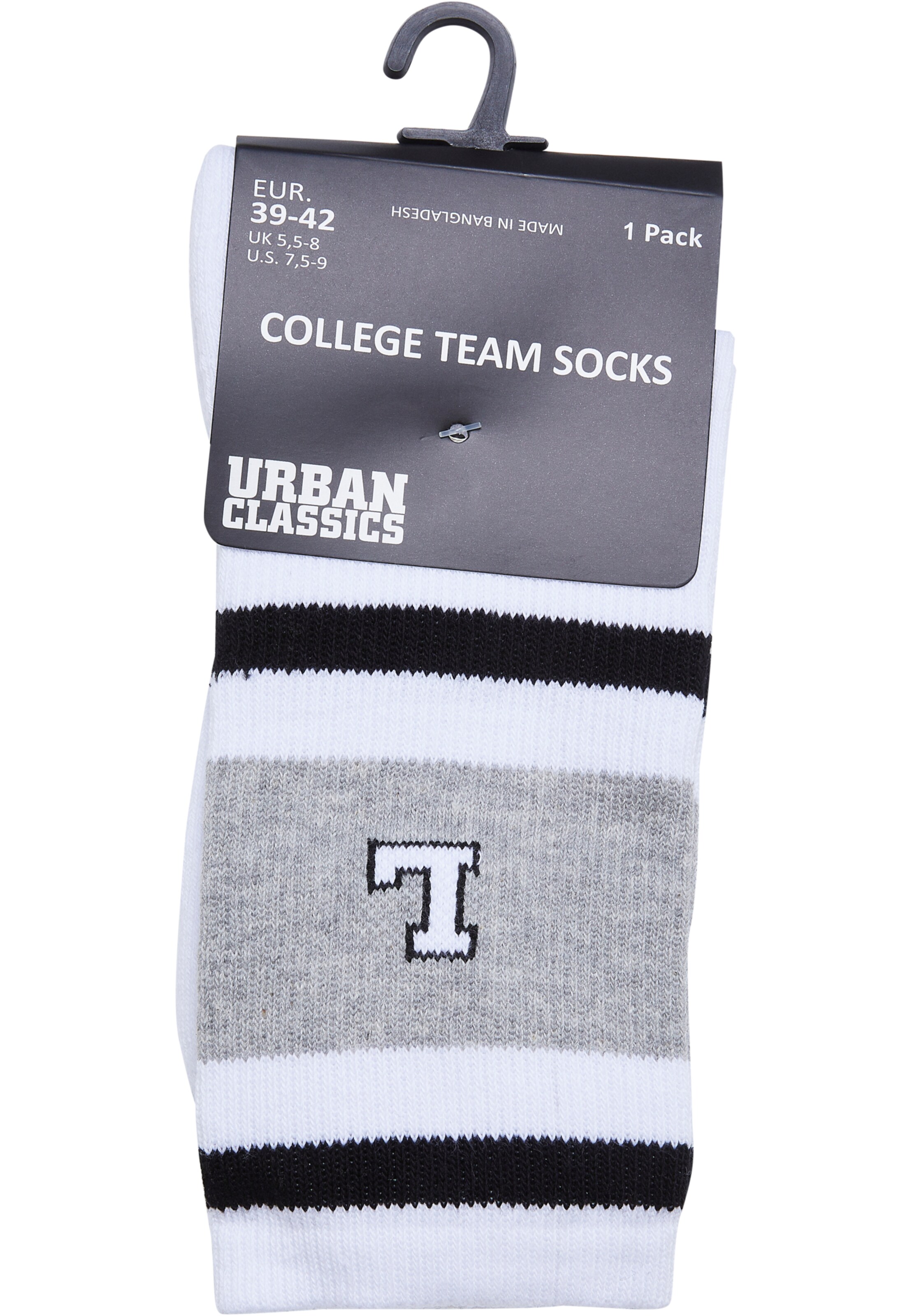 Urban Classics Ponožky 'College Team' – bílá