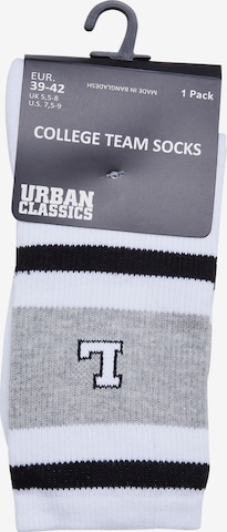 Urban Classics Ponožky 'College Team' – bílá