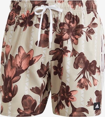 ADIDAS SPORTSWEAR Swimming Trunks 'Floral Clx Short-' in Beige: front