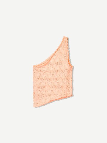 Bershka Gebreide top in Oranje