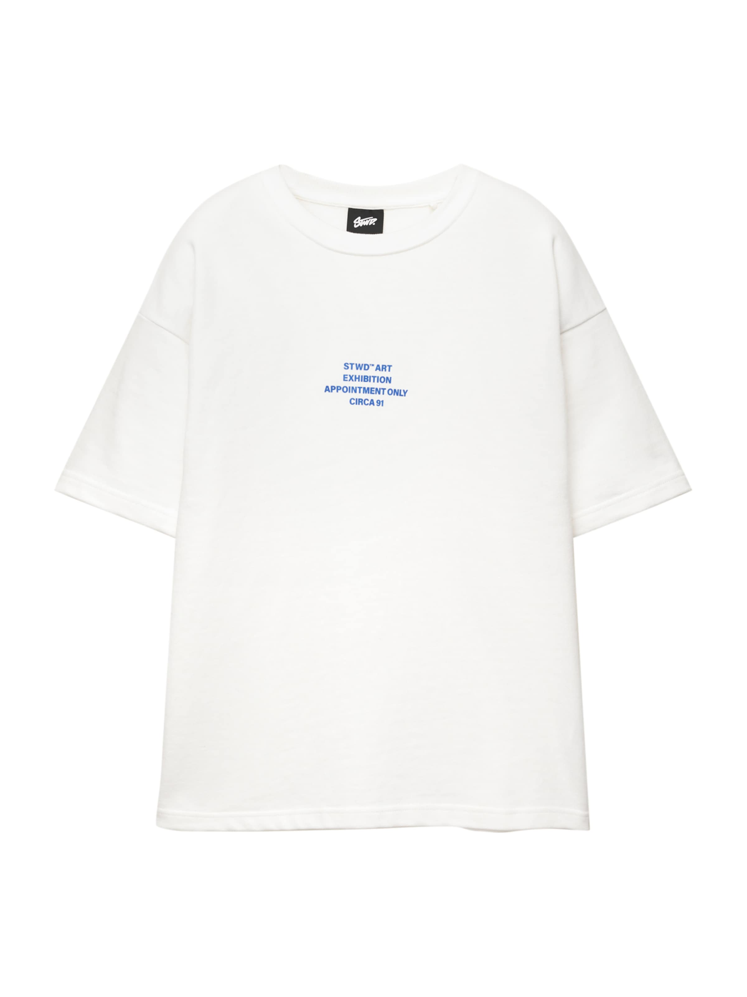 Pull&Bear Bluser & t-shirts 'STWD' i blå / hvid, Produktvisning