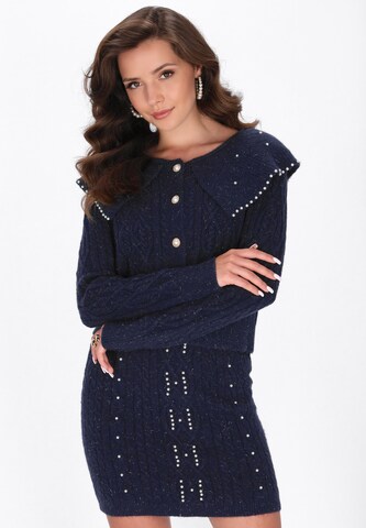 faina Knit cardigan in Blue