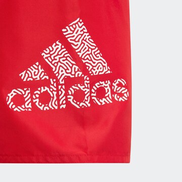 ADIDAS PERFORMANCE Board Shorts 'Logo Clx' in Red