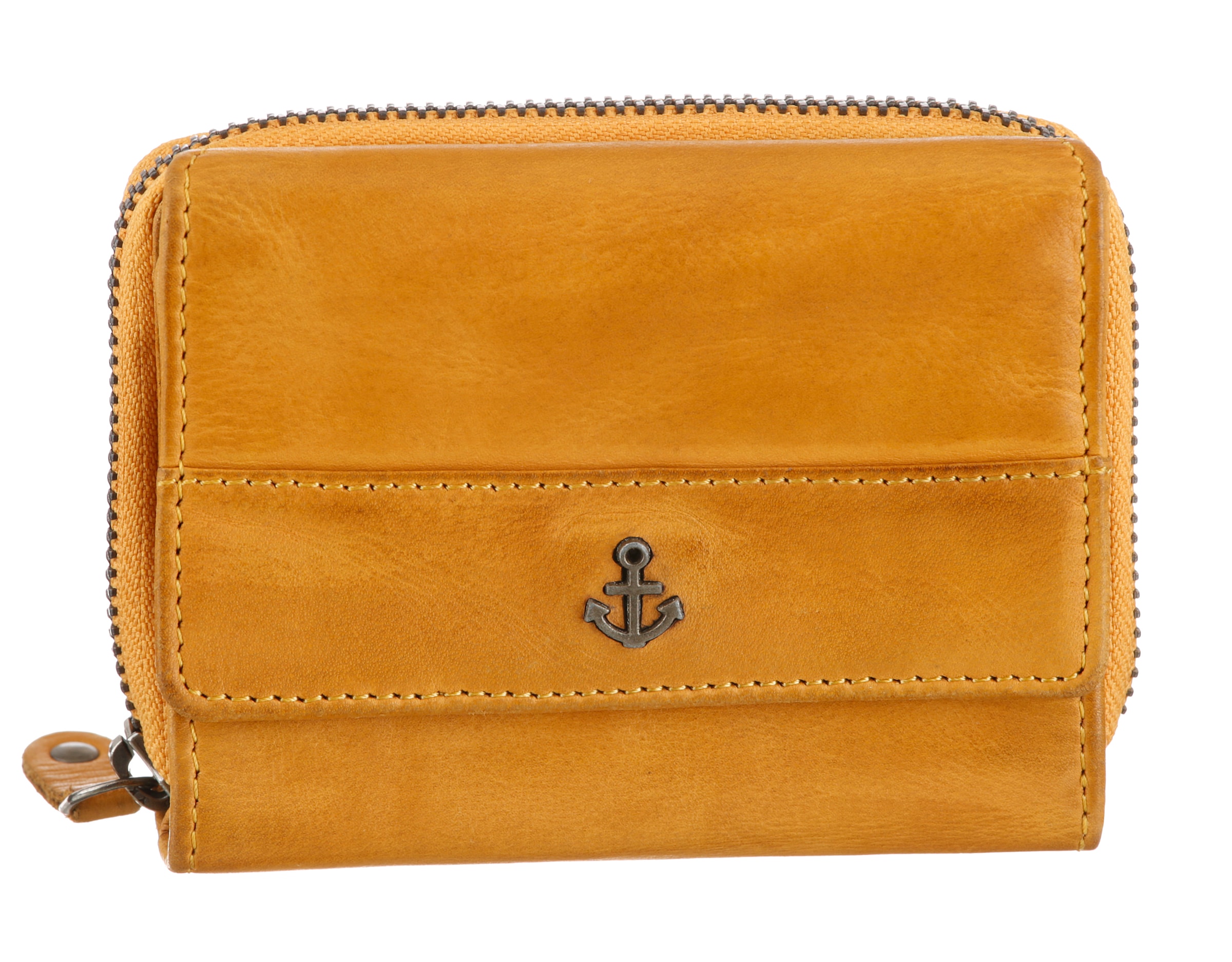 Harbour 2nd Wallet 'Carla' in Yellow: front