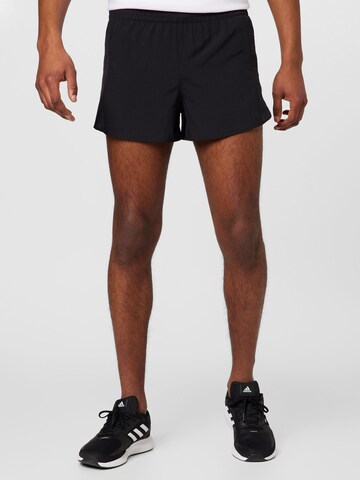 ADIDAS PERFORMANCE Regular Workout Pants 'Own The Run Split' in Black: front