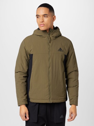 ADIDAS SPORTSWEAR Kurtka sportowa 'Bsc Sturdy Insulated ' w kolorze zielony: przód