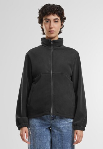 Urban Classics Fleece jacket in Black
