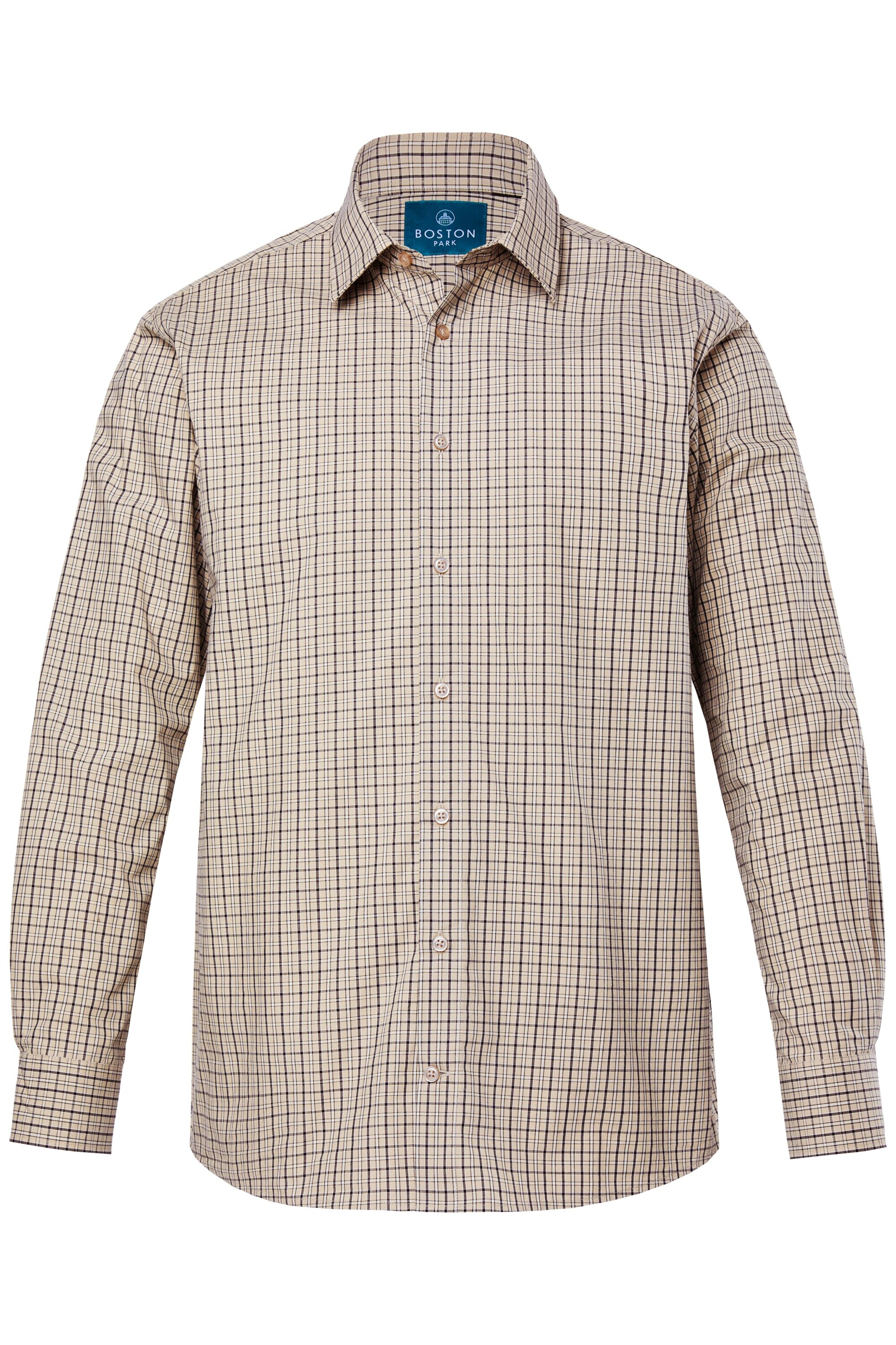 Boston Park Comfort Fit Hemd in Beige: Vorderseite
