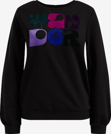 WE Fashion Sweatshirt in Black: front