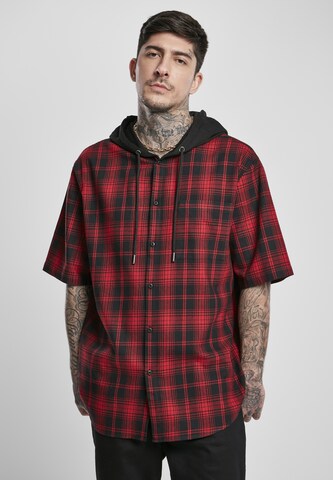 Coupe regular Chemise Urban Classics en noir : devant