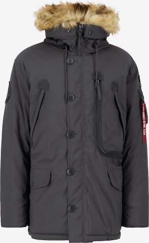Parka invernale 'Polar' di ALPHA INDUSTRIES in grigio: frontale