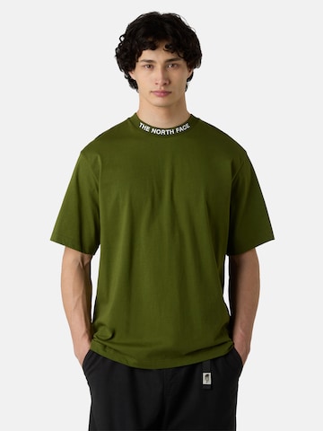 THE NORTH FACE Тениска 'Zumu' в зелено: отпред