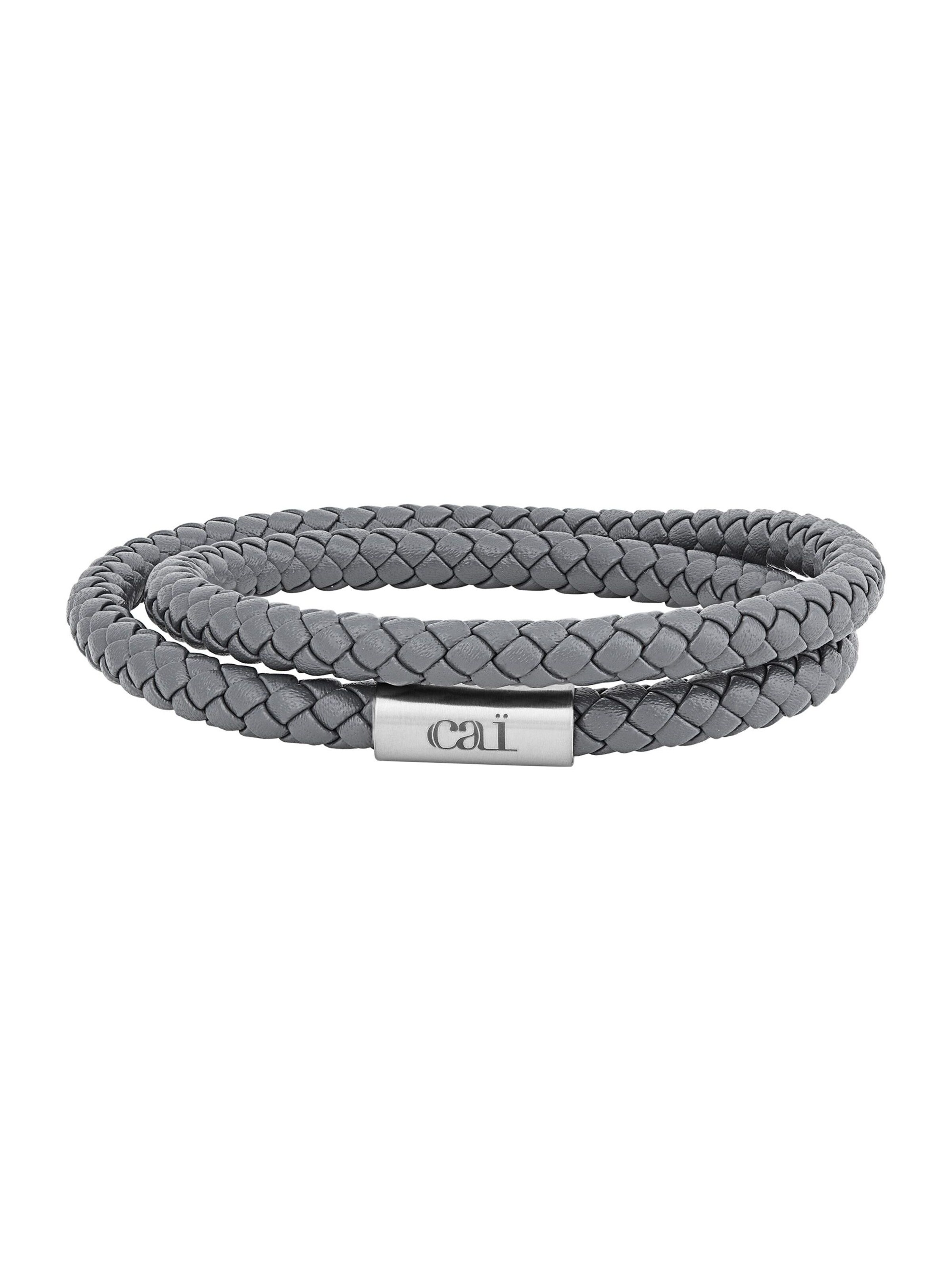 caï Armband in Grau: Vorderseite