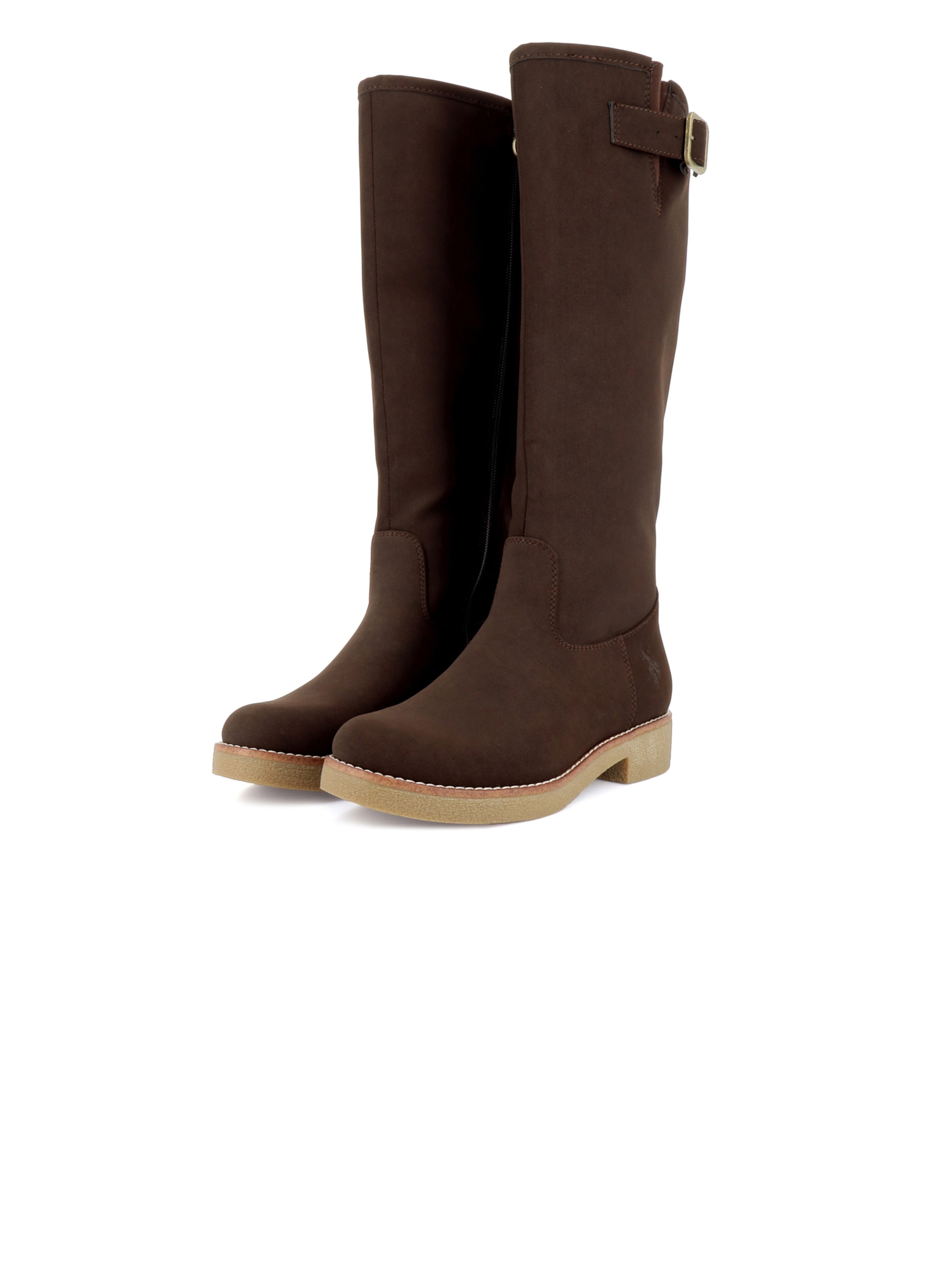Bottes 'Maggie' US POLO ASSN. en marron : devant