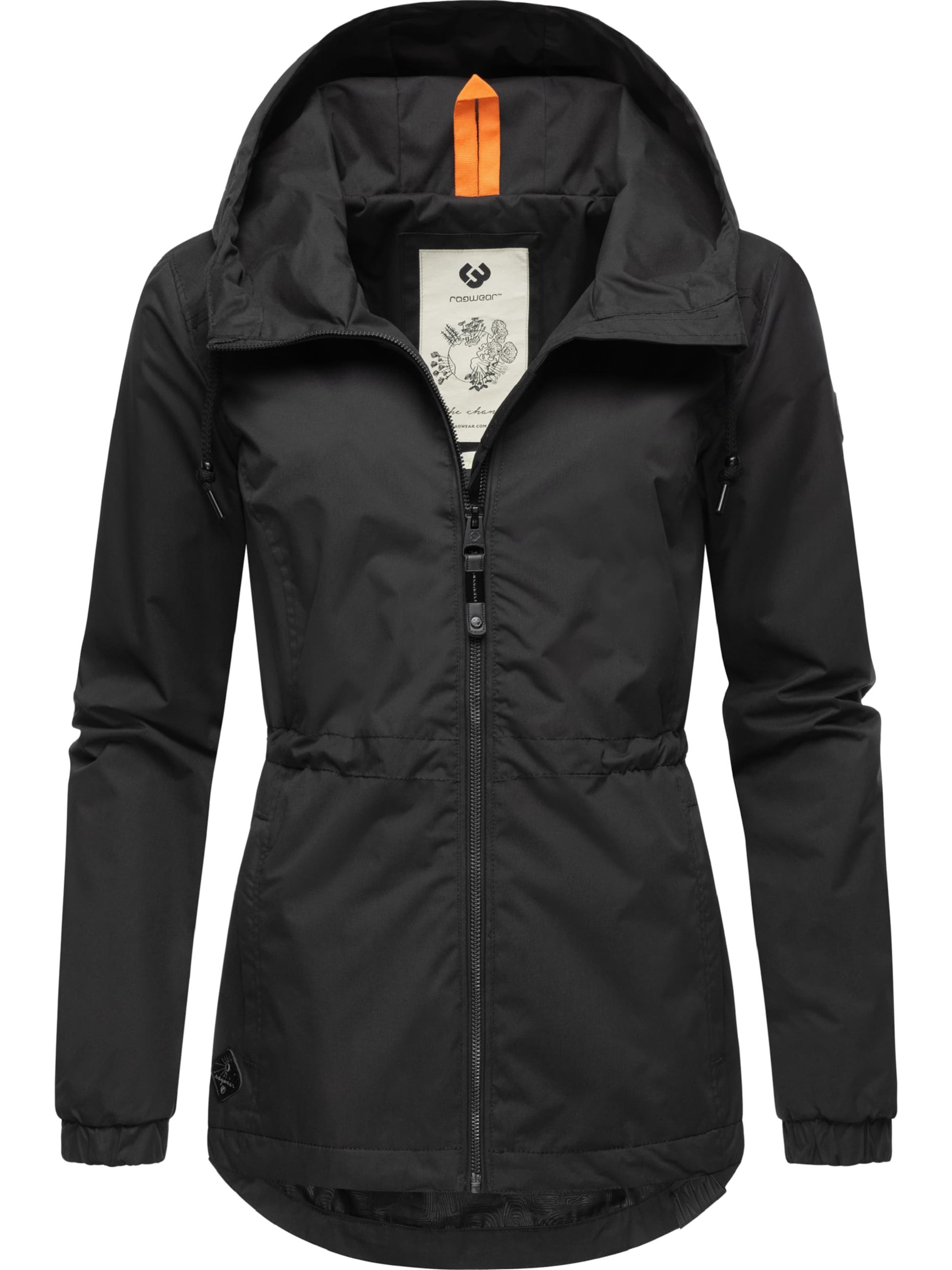 Geacă outdoor 'Danka' de la Ragwear pe negru: față