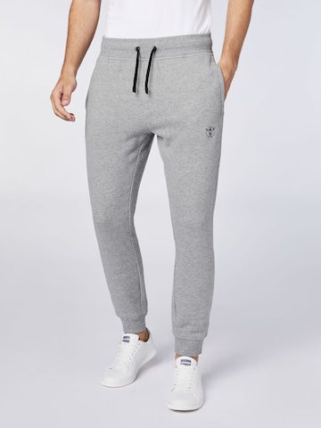 CHIEMSEE Tapered Pants in Grey: front