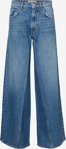 Wide leg Jeans 'Maddie' de la Aware pe albastru: față