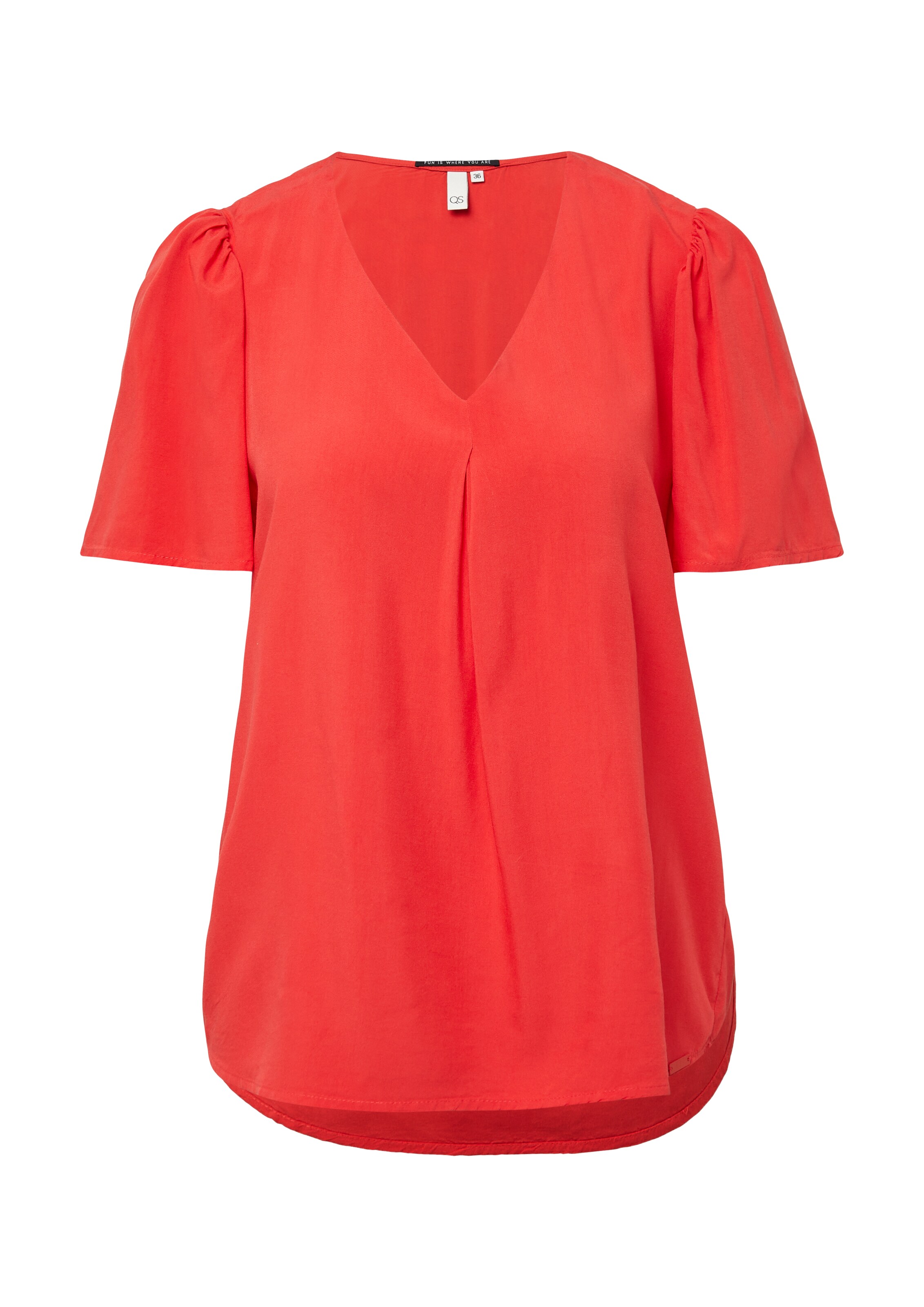 QS Bluse in Rot: Vorderseite