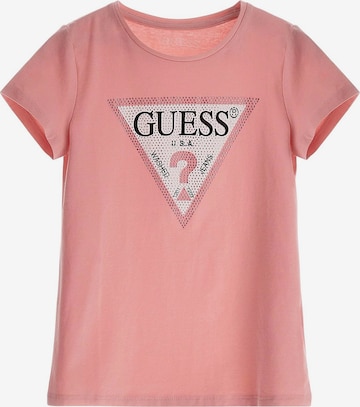GUESS - Camiseta en rosa: frente