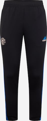 Coupe slim Pantalon de sport 'Manchester United Condivo 22' ADIDAS SPORTSWEAR en noir : devant