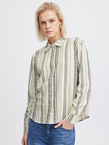 ICHI Blouse in Zwart: voorkant