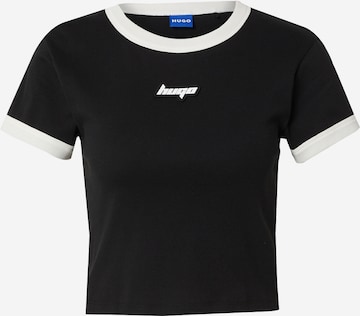 HUGO Shirt 'Dalia' in Black: front