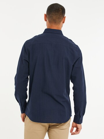 Threadbare Regular Fit Hemd 'Bale' in Blau