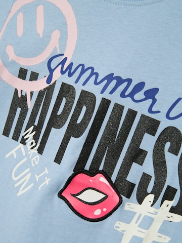 T-Shirt 'AXINA HAPPY' NAME IT en bleu