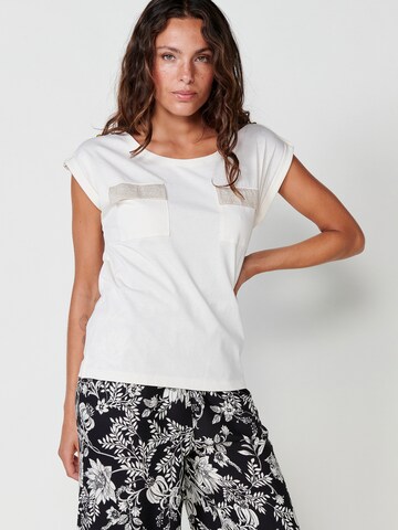 KOROSHI T-Shirt in Weiß