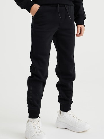 WE Fashion Tapered Broek in Zwart