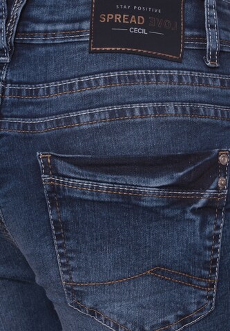 CECIL Slimfit Jeans in Blauw