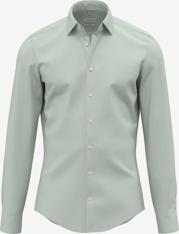 SEIDENSTICKER Overhemd 'Essentials' in Groen: voorkant