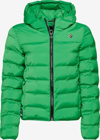 Superdry Winter Jacket in Green: front