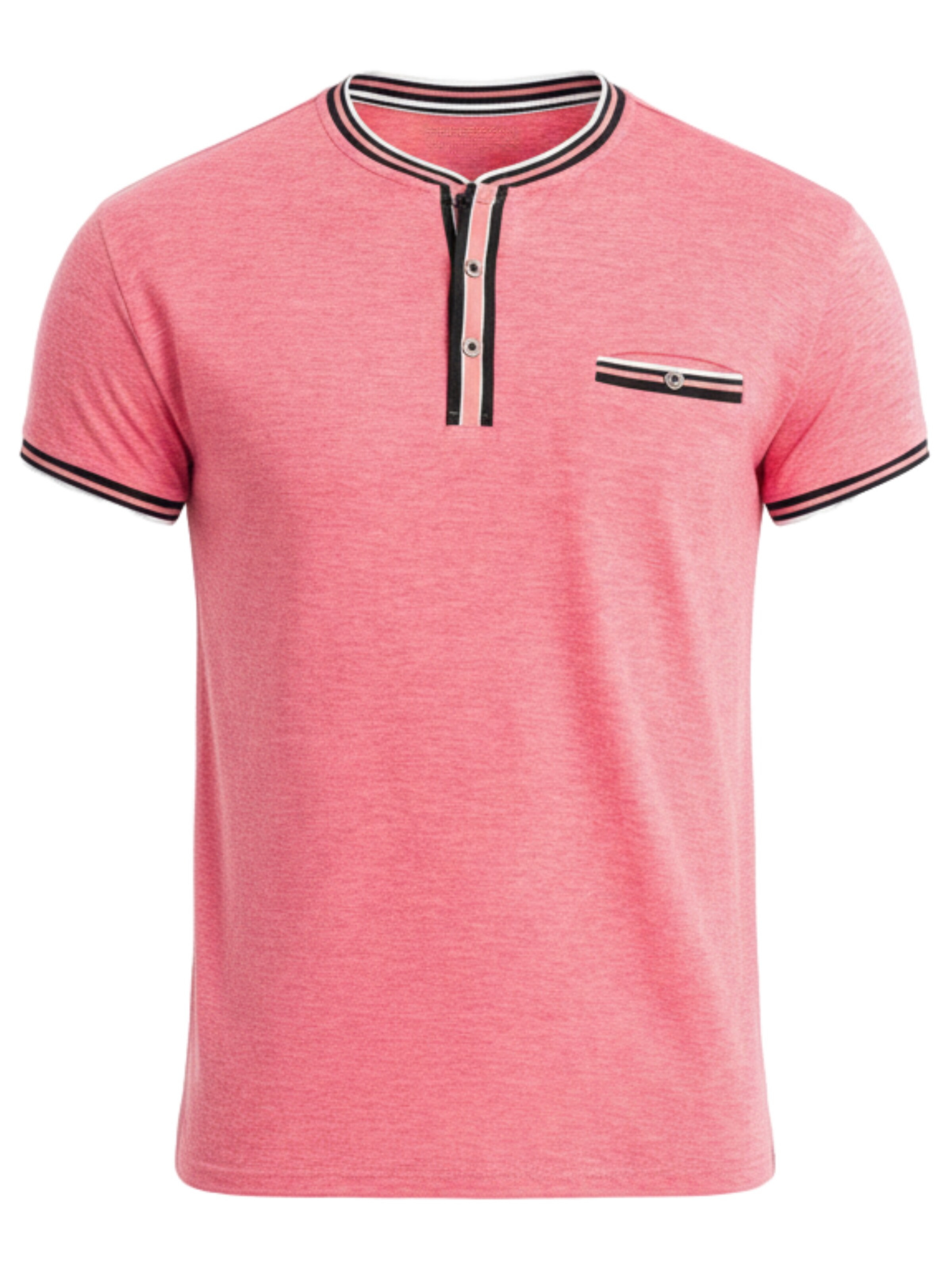 Ombre T-Shirt en rose clair / noir, Vue avec produit