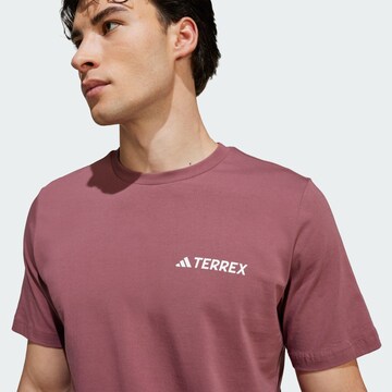 ADIDAS TERREX Functioneel shirt 'Mountain' in Rood