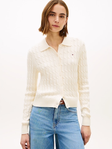 Cardigan TOMMY HILFIGER en beige : devant