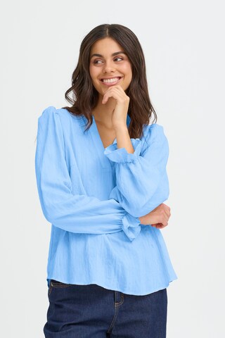 Fransa Blouse 'FRValma' in Blauw: voorkant